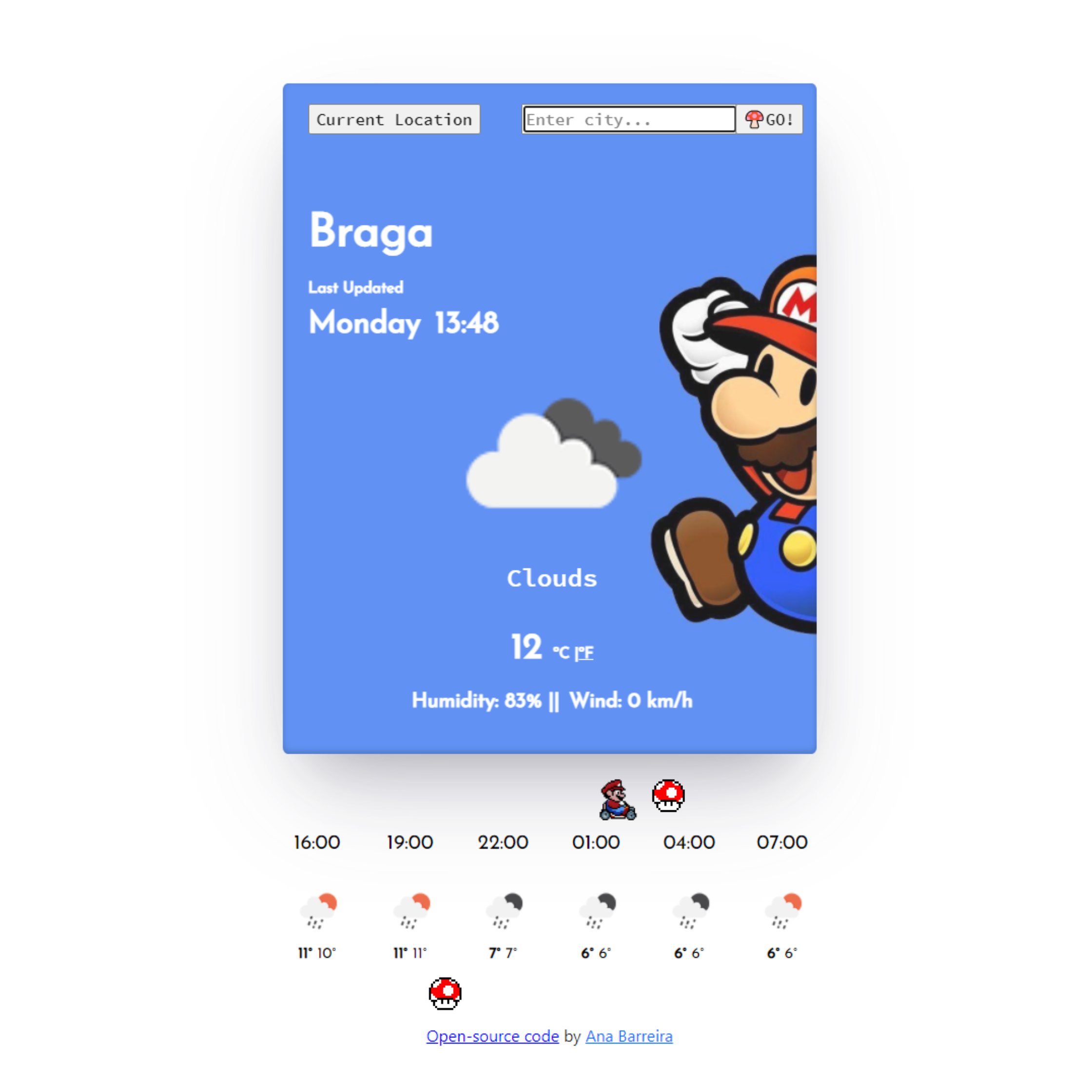 vanillajs weather app project